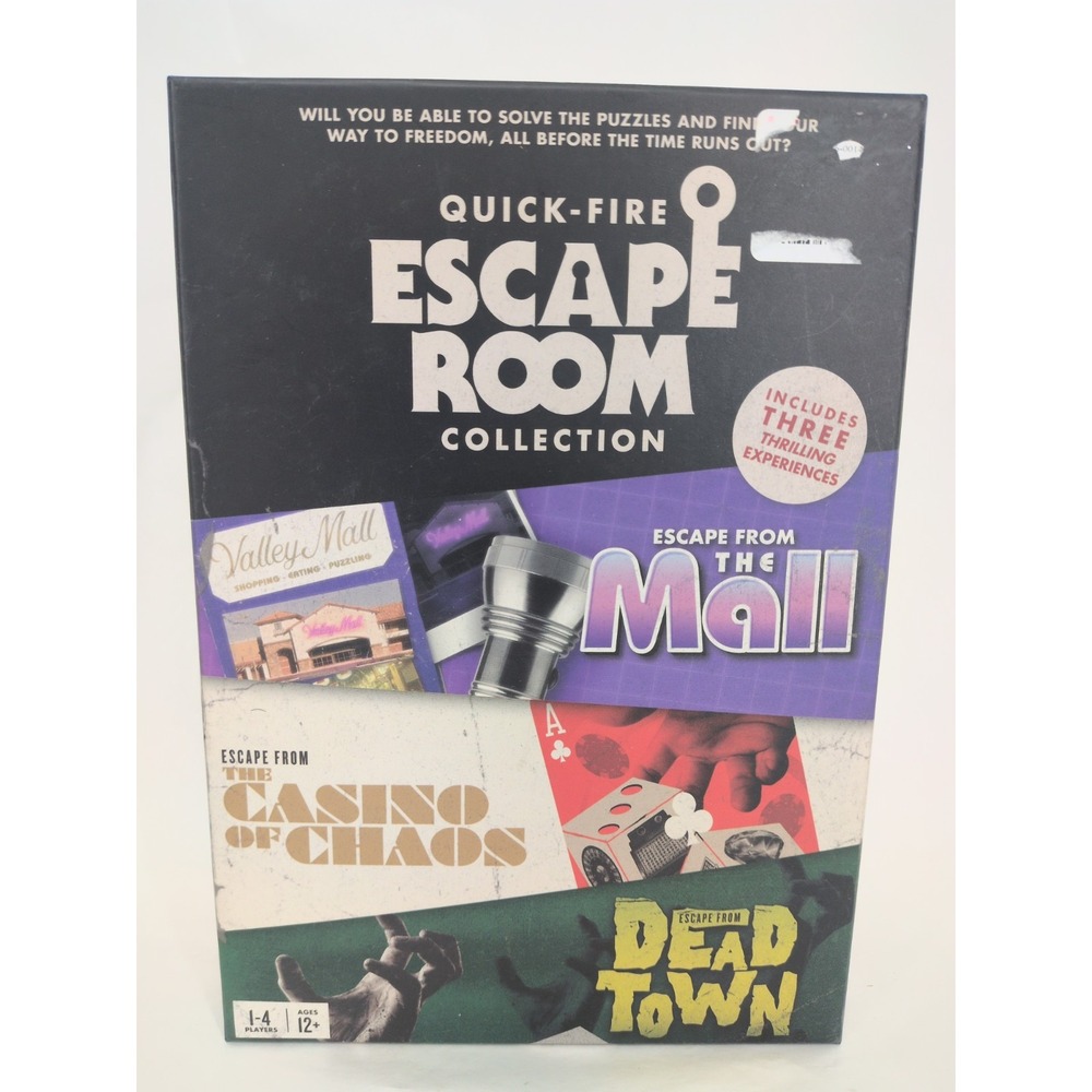 Escape Room Quick-Fire Mall Casino Dead Town Trio Professor Puzzle game